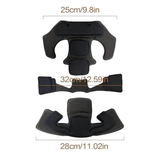 Almohadillas para casco que absorben los golpes con cojín aislante contra impactos 2