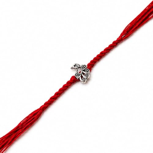 Image of I Jewels Silver Plated Traditional Designer Peacock Rakhi for Men /Boys /Brother (R513S)