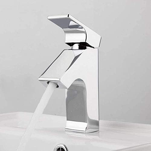 Robinets d'évier de salle de bain cascade avec mitigeur mécanique à montage sur pont