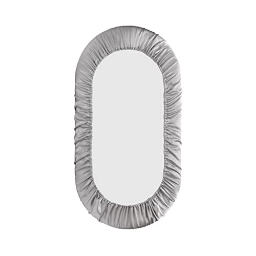 Pro Goleem Satin Bassinet Sheet 2 Pack Great For Baby Hair Soft Silk Feeling Sheet For Cradle Or Bassinet Pad＆Mattress For Boys And Girls Gift For Newborn And Infant White And Gray #TOP4