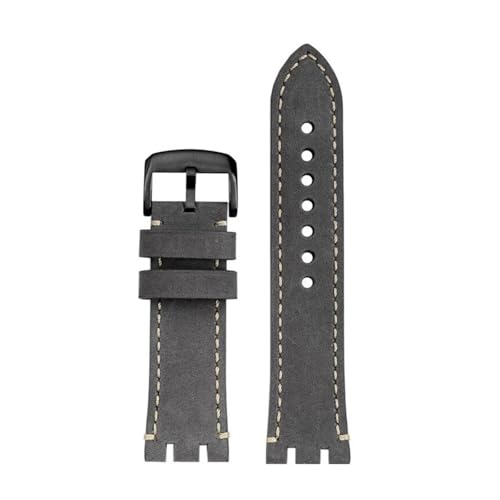 T115417 uXbg 22mm Tissot 1853 Racing Series T115.417 oh Moto GP Retro Matte Cowhide Watch Strap ƌ݊(Grey rice-Black)