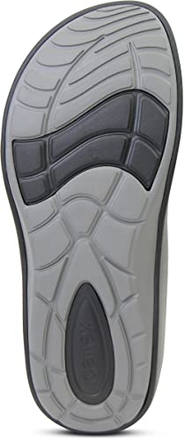 Aetrex Maui Waterfriendly Orthotic Flip Flop With Arch Support - Men Black #TOP5