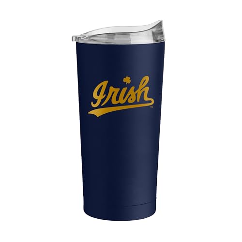 Image of Logo Brands NCAA 20 oz Powder Coat Stainless Tumbler -Double-Wall Insulated Everday Tumbler for Hot or Cold Drinks, High Lip Lid, Team Color