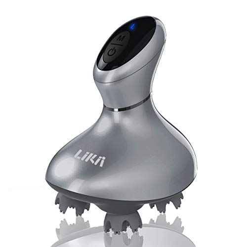 LIKII ハンディマッサージャー 頭皮マッサージャー 全身マッサージ 振動 完全防水 3D指圧揉捏 浴室利用可 首・肩・腰・背中・太もも 肩こり ストレス解消 家庭用&職場用&車用 自宅エステ 操作簡単 老若兼用 コードレス 正規品 365日保証 日本語説明書付き「最高のプレゼント」