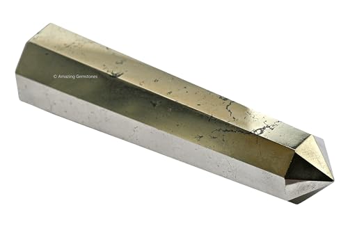 Image of Amazing Gemstone Pyrite Crystal Towers - Natural Healing Crystal Point Obelisk for Reiki Healing and Crystal Grid (3 inch to 4 inch INCH)