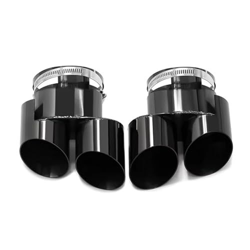Silencieux pour BMW G05 X5 G06 X6 embout quad noir contre la corrosion