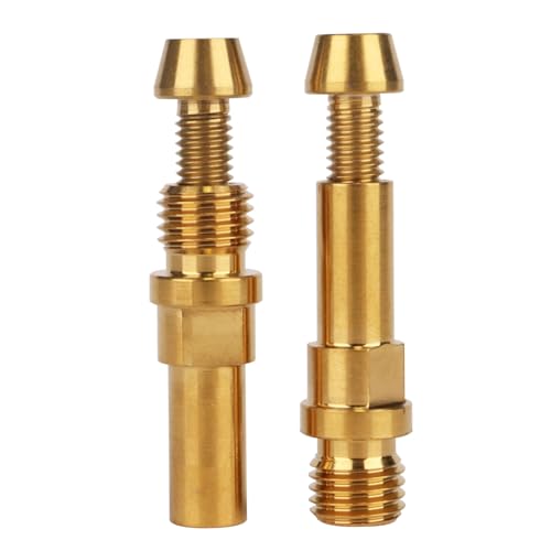 Image of Titanium Ti V-Brake Bosses Bolts, M10x1.25mm & M6x16mm Screws, for Bicycle (Gold, 2pcs M10+2pcs M6)