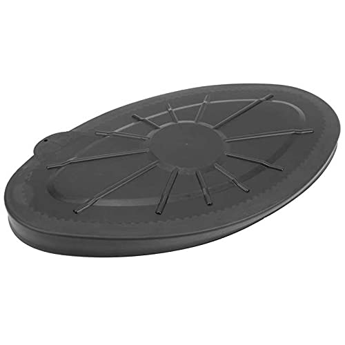 Kqcibz Deck Hatch Cover Boat Waterproof Round Hatch Cover Plastic Deck Inspection Plate for Marine Boat Kayak Canoe Marine, black