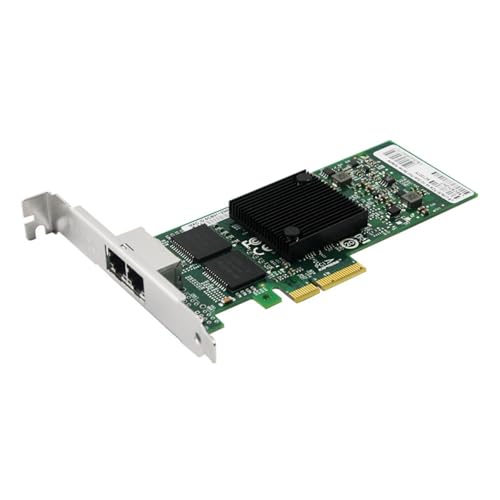 Adaptador de red PCIe x4 con doble puerto Gigabit Ethernet miniatura 1