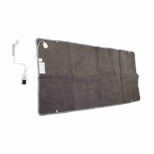 AKLOSIPY Manta Eléctrica Calefacción Rápida Confort Gris con Interruptor Inteligente para Uso Doméstico y Dormitorio (B: 180 * 90cm)