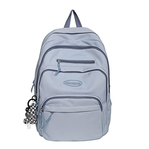 Multiple Pockets Women Backpack Waterproof Nylon Travel Bag Large Capacity Student Bookbag