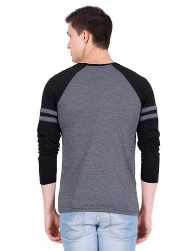 Image of fanideaz Men's Stylish Raglan Full Sleeve T-Shirt Stylish Classic Comfort Wear for Mens Premium Cotton Full Sleeve t Shirt for Men Round Neck Regular fit Tshirt for Mens