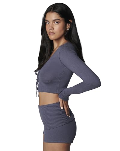 florence by mills Women's Barre Collection Sweater Crop Cardi3