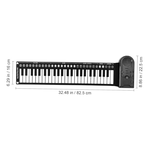 49 rouleau de piano portable piano numérique clavier pour les enfants main piano enfants piano debutant piano électronique portatif piano à clavier en silicone Gel de silice Black JOINPAYA - Les Beatles, Paul McCartney, John Lennon, RIngo Starr, George Harrison 49 rouleau de piano portable piano numérique clavier pour les enfants main piano enfants piano debutant piano électronique portatif piano à clavier en silicone Gel de silice Black JOINPAYA – Image 3