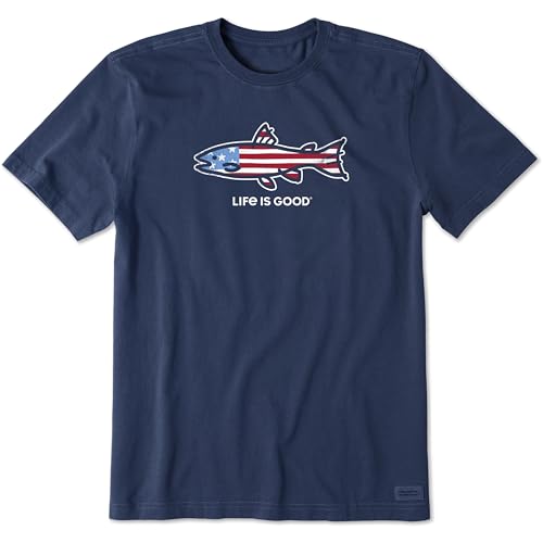 T-shirt en coton drapeau poisson homme idéal pour les weekends de détente