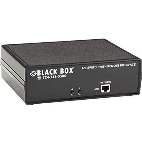 Image of Black Box CAT6 REMOTELY Controlled Layer 1 A /B Switch, Latching, ETHERNET, RS-232-1 X Serial Port