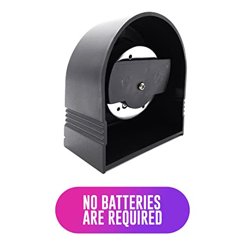 60 Minute Wind Up Timer, Visual Mechanical Timer, from 0 to 60 Minutes, for Kitchen, Hair Color Processing, Tanning, Kids' Home and Classroom Activities or Timeouts, Black