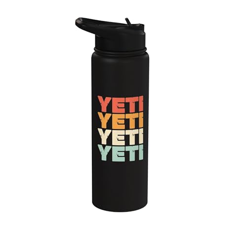 Yeti Yeti Yeti Yeti Color Block Yeti Mythical Creature Fan Stainless Steel Insulated Water Bottle