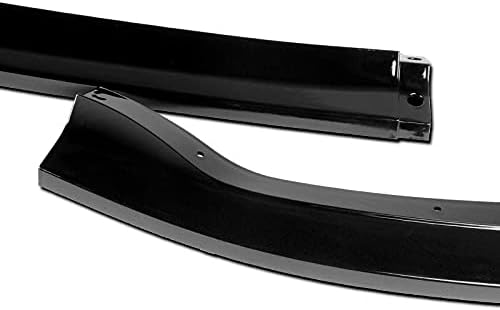 PU/507/PBK Painted Black CS2-Style Front Bumper Body Kit Splitter Lip 3PCS Compaitble with 2011-2014 Impreza WRX STI