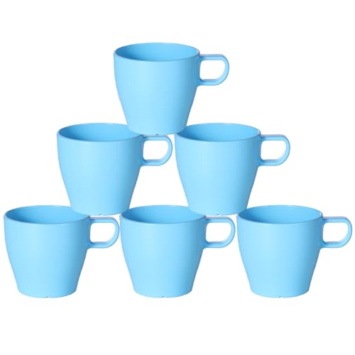 Set de 6 Tazas Ecoamigables para Café de 10 oz Azul miniatura 1