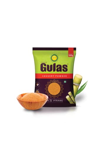 Gulas Jaggery Powder Pouch Combo Set of 3, 500 G | Easily soluble | Dust free | No Preservatives | Natural - Total 1.5 Kg
