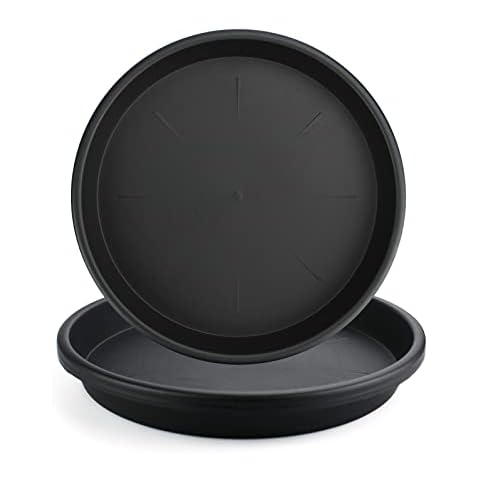 Juego de 3 platillos de plástico negro ZUNTENG de 30,5 cm Cover