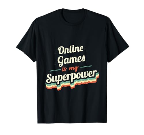 Juegos Online es mi Superpoder Juegos Online Vintage Camiseta