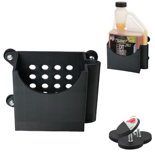 Image of Magnetic Diesel Additive Holder, Removable Spill Free, Universal Fit Automotive Organizer for Hot Shots Diesel Fuel Additive, Fit for Hot Shots Diesel Additive 16 oz (A)
