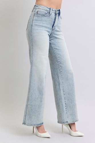 Judy Blue High-Waisted Tummy Control Retro Wide-Leg Jeans – Stylish, Flattering, and Comfortable - 888673