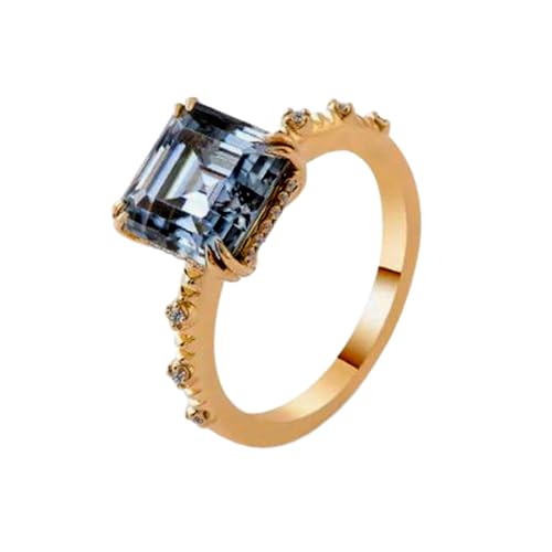 Bague de mariage moissanite pour femme alliance argent 925 plaqué or RNG
