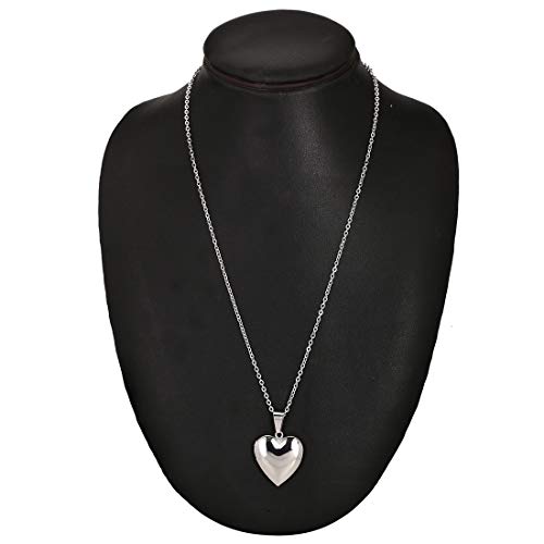 Heart Photo Locket Necklace for Valentine's Day