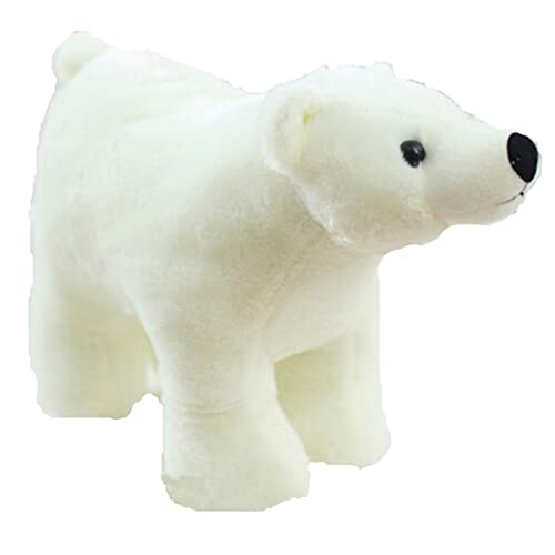 シロクマ ぬいぐるみ 本物そっくり リアル ホッキョクグマ かわいい 柔らかく 面白く リアル 抱き枕 クッション 添い寝 癒される ホワイト 可愛い 気持ちいい もちもち ソファー背当て 昼寝枕 25cm ふわふわ プレゼント 部屋飾り