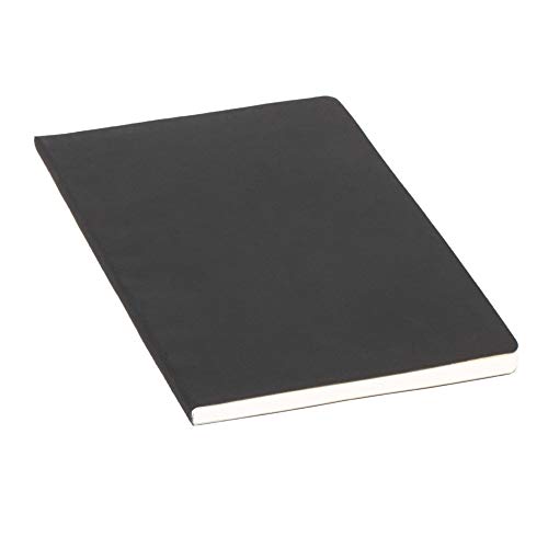 Alassio 1132 Carnet de notes format A5 avec 64 pages en papier ligné Noir mat Cover