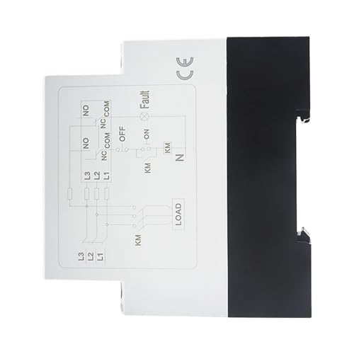 Relé protector de secuencia de fase y voltaje trifásico 200-500V para motores industriales 3
