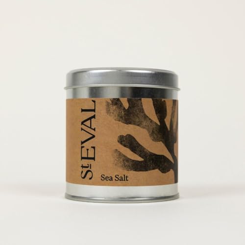 St. Eval | Sea Salt Scented Tin Candle | Coastal, Oceanic, Zesty and Awakening Fragrance | Made in Cornwall | 45 Hours Burn Time| Great Gift