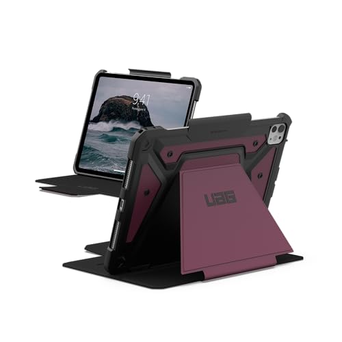 Image of Urban Armor Gear UAG iPad Pro 11 inch Case, Metropolis SE Rugged Protection Cover Designed for iPad Pro 11 inch (6th / 5th Gen, M5 /M4) (A3357, A3358, A3359) with Adjustable Stand and Pencil Holder -Bordeaux