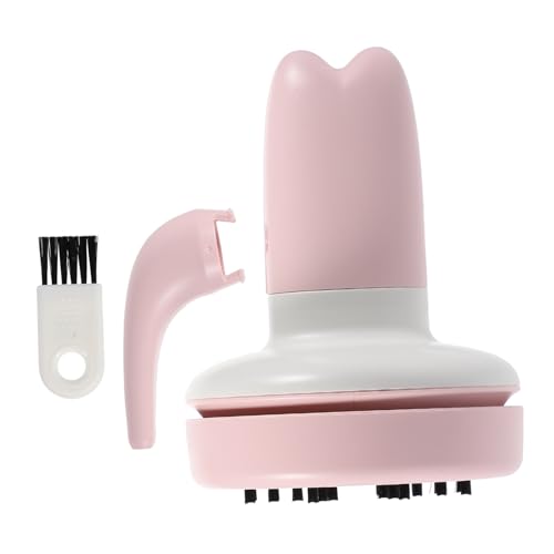 SHINEOFI aspiradora de mano para escritorio limpiador aspiradora con cepillo colector de polvo de mesa colector de polvo de plástico vacío de escritorio mini aspiradora AbS rosa