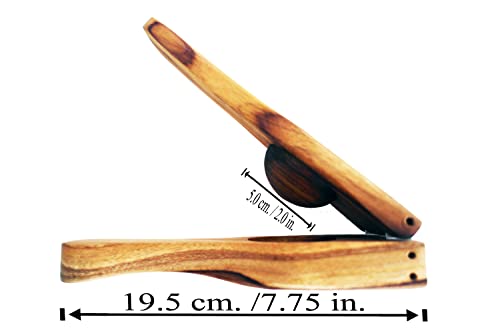 Presse-agrumes manuel en bois pour extraire le jus de citron – Image 3