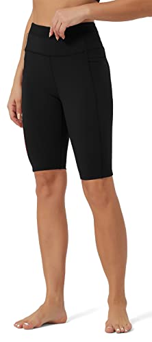 Rataves Womens Shorts 10" Workout Yoga Shorts with Pockets High Waisted Athletic Shorts Running Biker Shorts（007）2