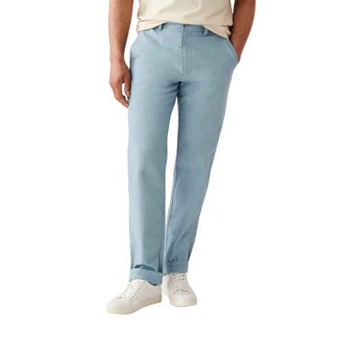 Image of Marks & Spencer Regular Fit Linen Rich Chino Trousers