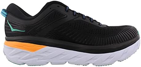 HOKA ONE ONE Bondi 7 Mens Shoes Size 10.5, Color: Black/Atlantis | Image 2