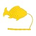 Infusor de té Diseño de forma de pez de calidad alimentaria Filtro de té de silicona lindo Colador de té divertido(amarillo)