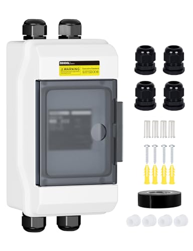 DIHOOL Solar DC Circuit Breaker Box 100 Amp Solar Panel Disconnect Switch