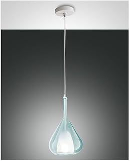 Fabas Luce Lámpara colgante lila E27, 1 foco, IP20, color azul