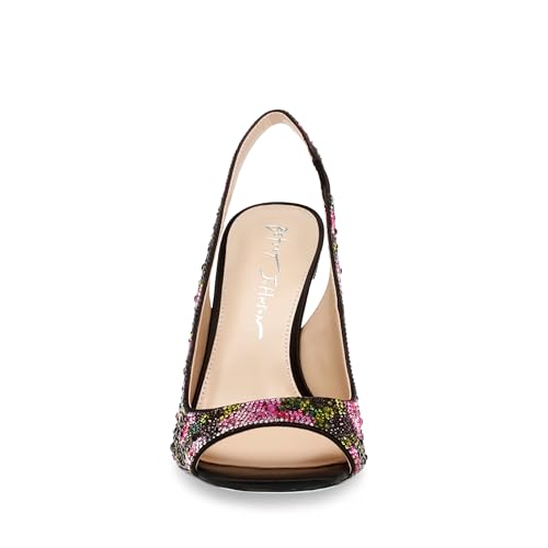 Image of Betsey Johnson Women's Mina Peep-Toe Slingback Heeled Sandals