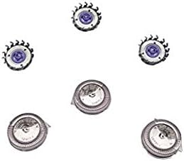 Set of 3 Replacement Heads for Replacing Philips Norelco HQ6 Quadra Action Shavers