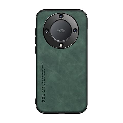 Kepuch Silklike Case for Honor Magic 5 Lite/Honor X9a - Cover Bumper Built-in Metal Plate for Honor Magic 5 Lite/Honor X9a - Green Cover