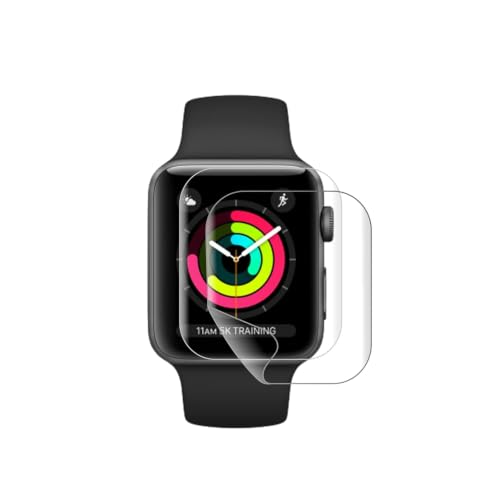 Image of BLACKSHEEP 2 Pack Membrane For Apple Watch Series 7 / Series 8 / Series 9, 45mm Full Screen Coverage Flexible Watch Screen Protector with Easy Installation Kit