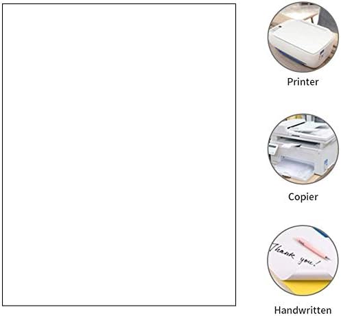 SJPACK 500 Address Labels 8.5 x 11 Full-Sheet Sticker Labels,Shipping Labels Compatible Laser/Ink Jet (500 Sheets)