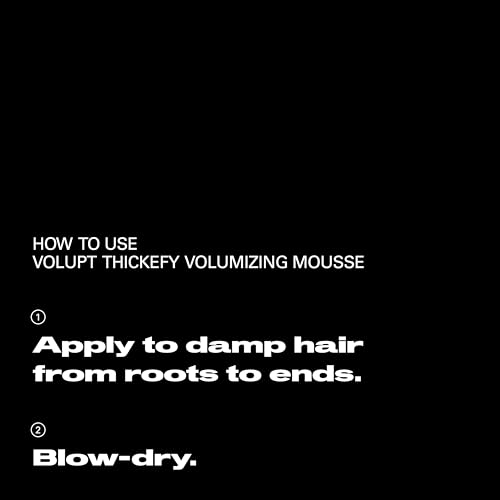 Image of Sebastian Professional Volupt Thickefy Volumizing Mousse | Flexible Hold Styling | Thickens & Conditions Fine Hair | 6.4 fl oz | Packaging May Vary